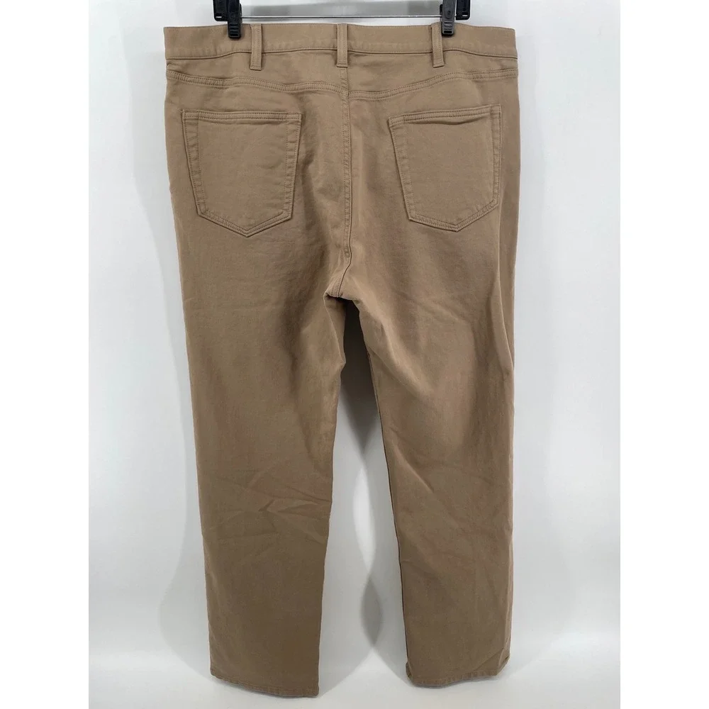 Banana Republic Traveler Pants Mens 38x31*Tan Slim Fit 5-Pocket Flat Front